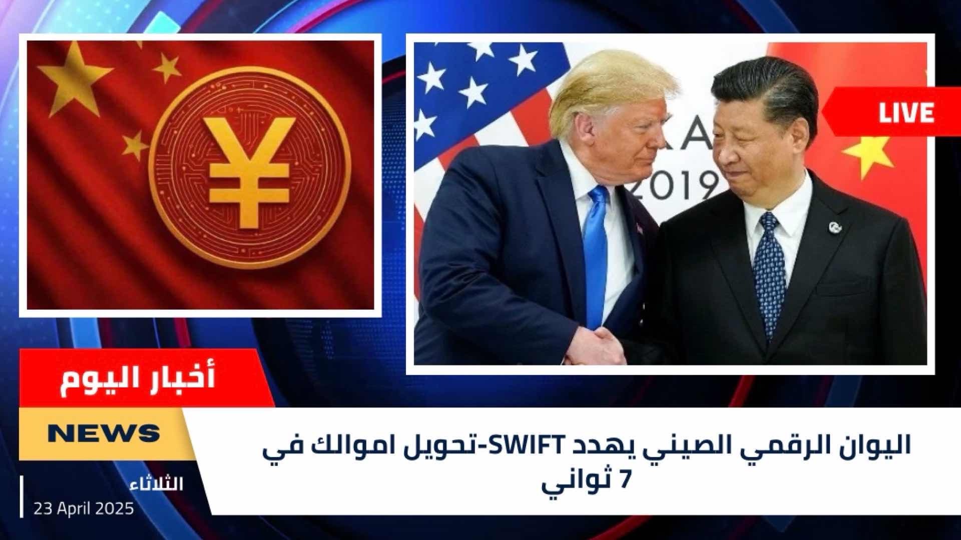 اليوان الرقمي الصيني يهدد SWIFT-تحويل اموالك في 7 ثواني